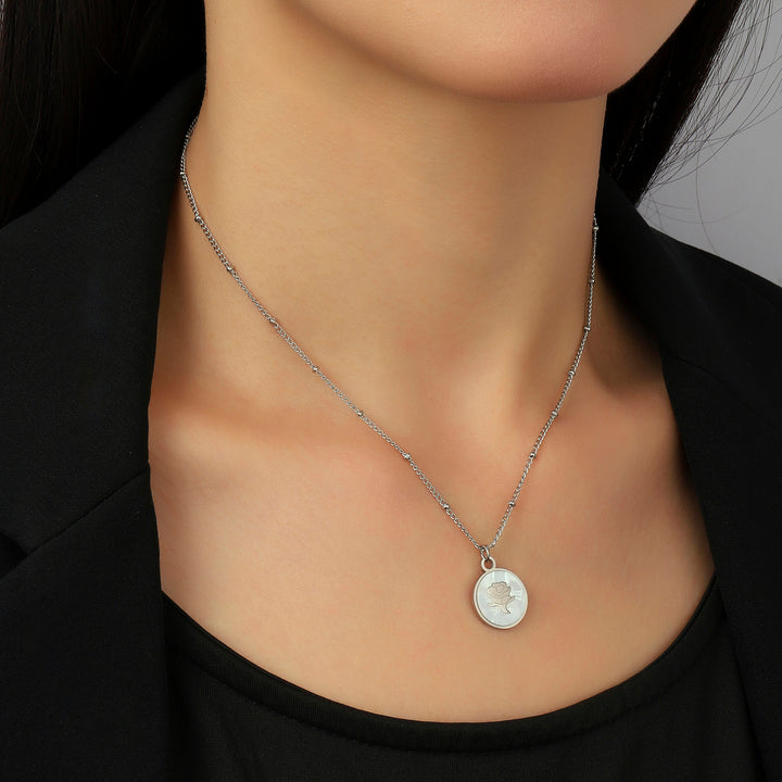 Heirloom Rose Silver Necklace - Salty Accessories