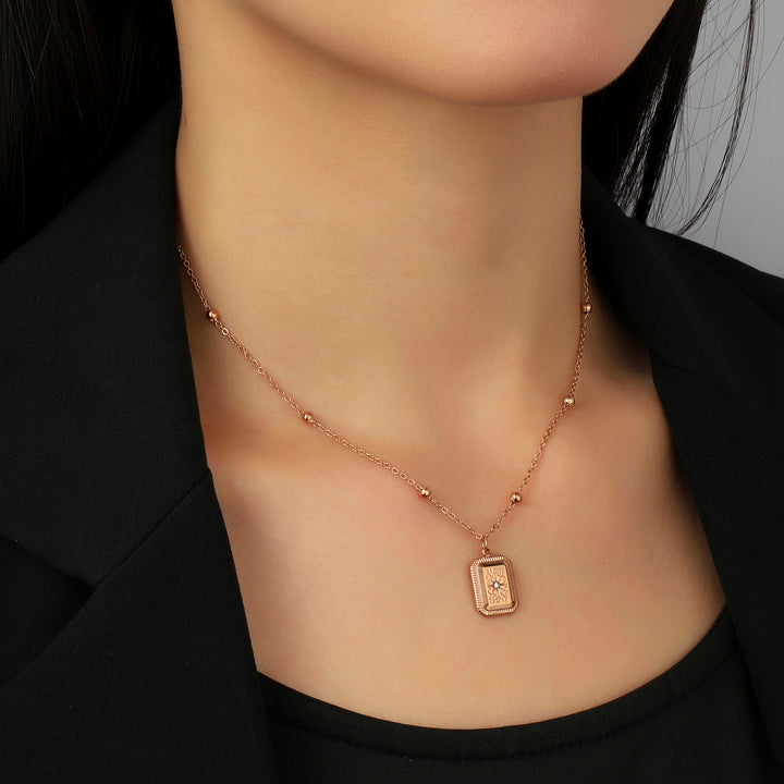 Retro Relic Rose Gold Necklace - Salty Accessories