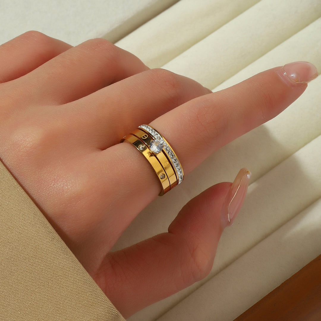 Elysian Echo Gold Ring - Salty Accessories