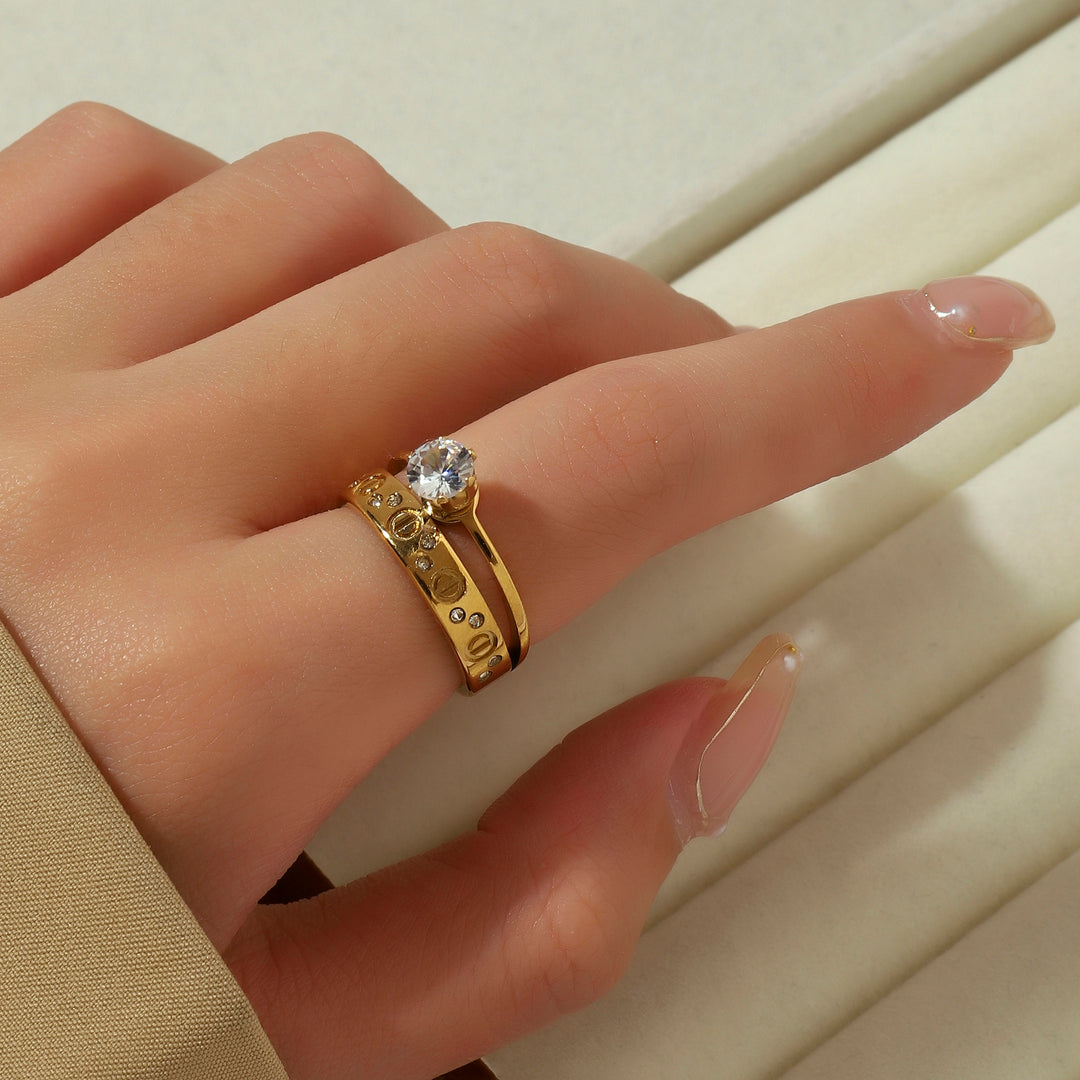 Aphelion Allure Gold Ring - Salty Accessories