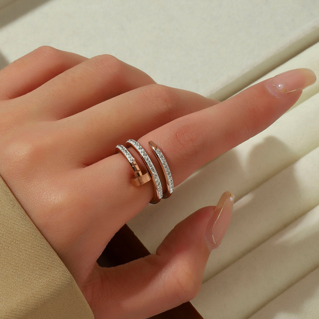 Just A Nail Rose Gold Ring - Salty Accessories