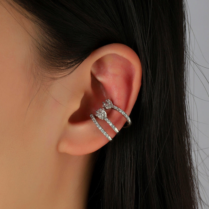 Chic Chaos Ear Cuff - Silver - Salty Accessories