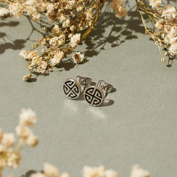 Illuminati Black Studs - Salty Accessories