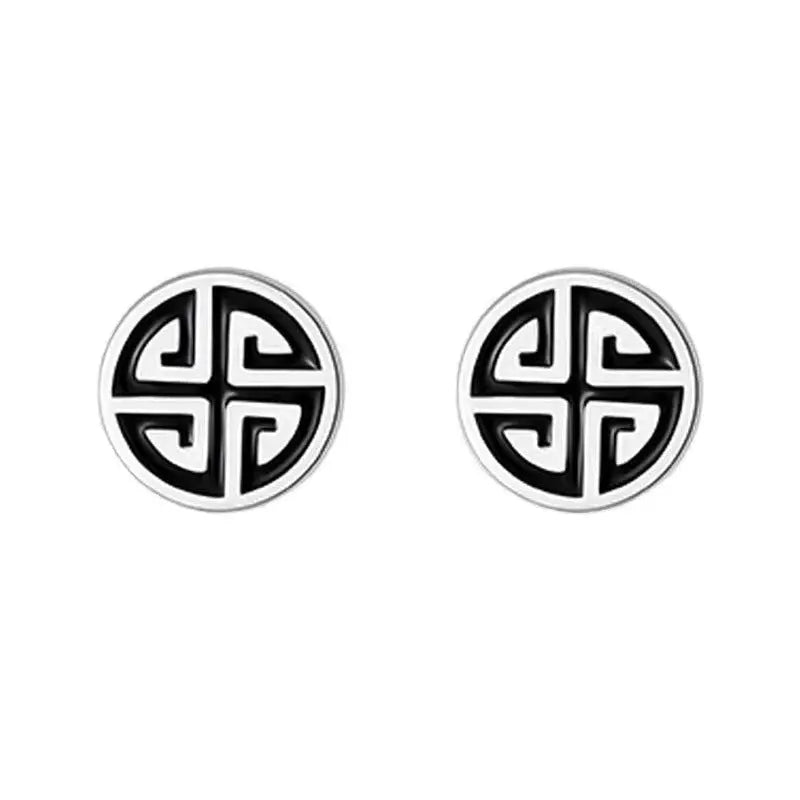 Illuminati Black Studs - Salty Accessories