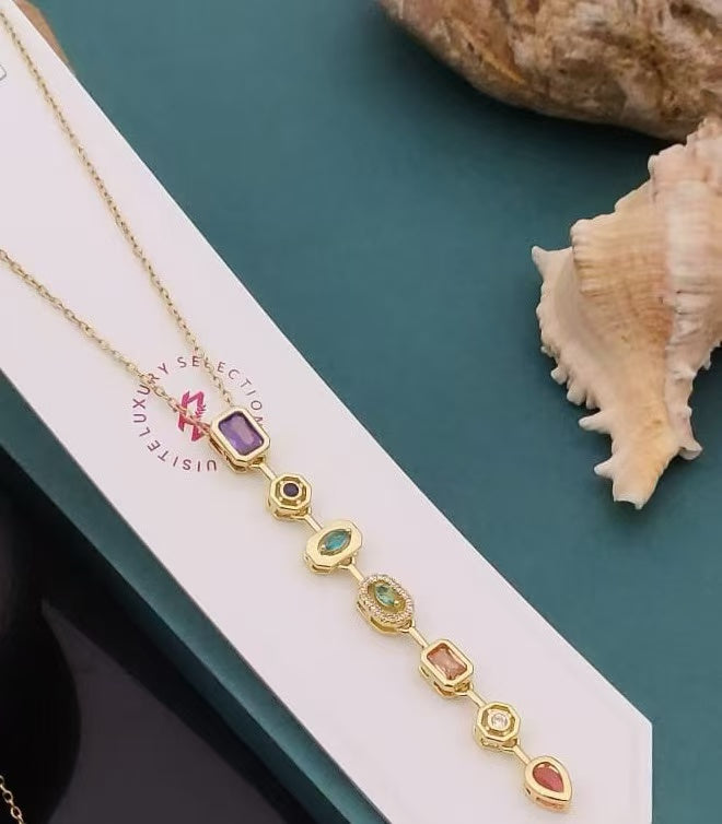Aurora Relic Gem Necklace