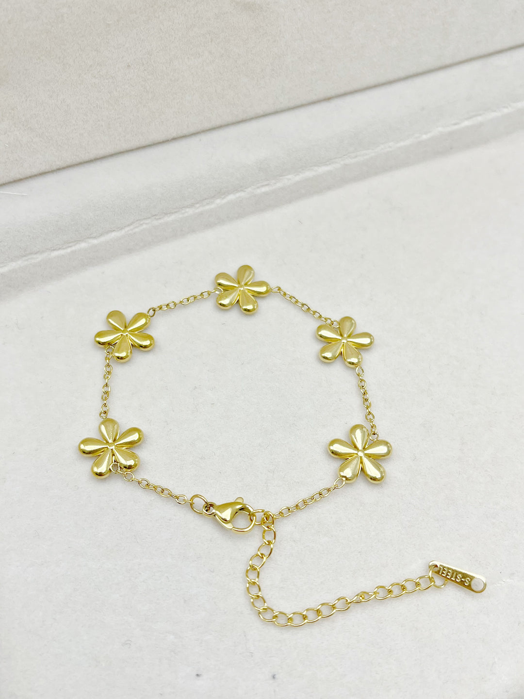 Golden Petal Glow Bracelet