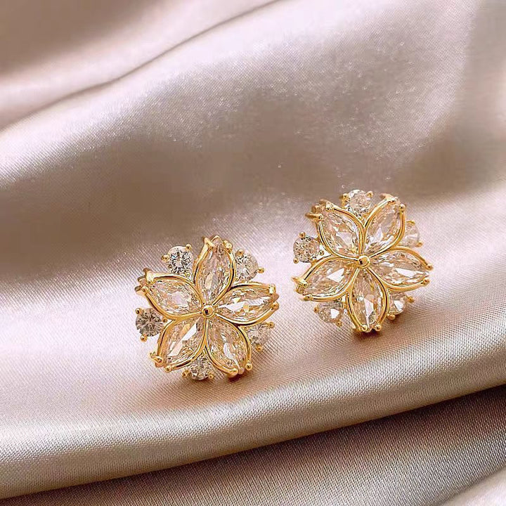 Jasmine Prism Floral Studs Earrings