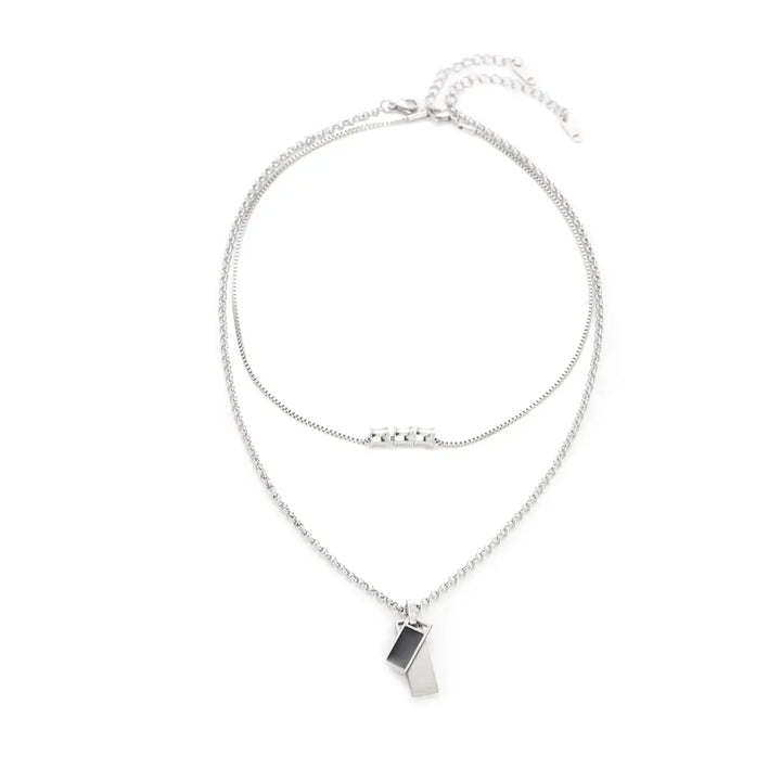 Imperium Dual Bar Pendant Necklace | Salty