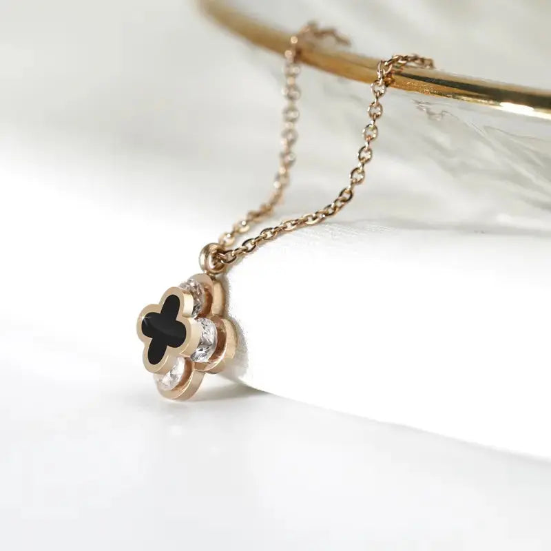 Imposed Black Clover Necklace - Salty Accessories