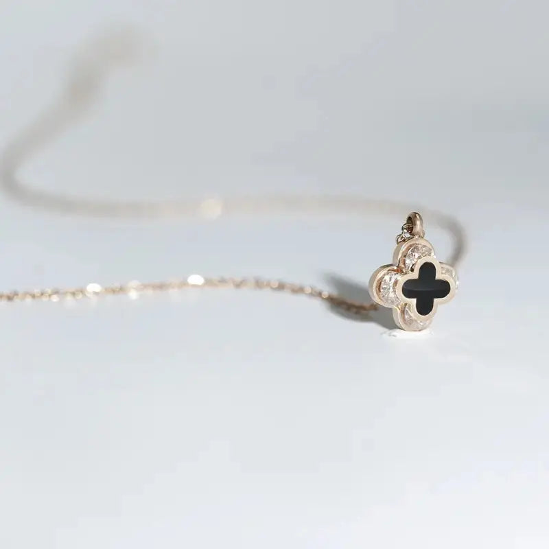 Imposed Black Clover Necklace - Salty Accessories