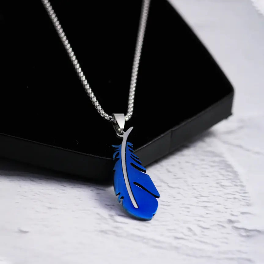 Indigo Feather Chic Chain - Salty Accessories