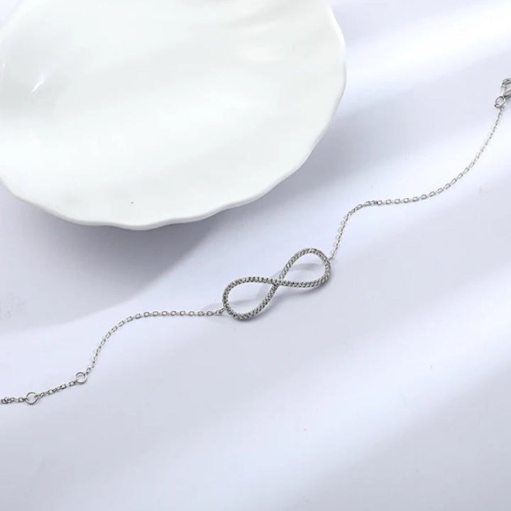 Infinity Love Silver Crystal Necklace - Salty Accessories