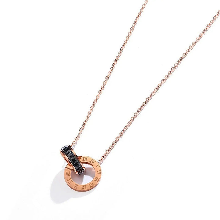 Interlooped Together Forever Necklace - Black - Salty Accessories