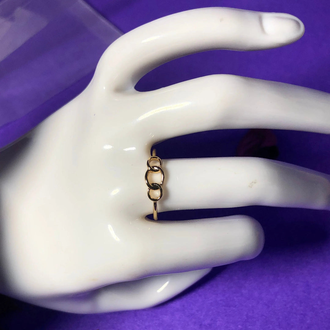 Interlooping Gold Ring - Salty Accessories