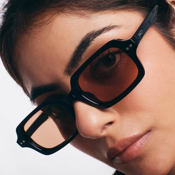 Jade Wink Brown Rectangular Sunglasses