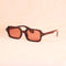 Jade Wink Pink Rectangular Sunglasses