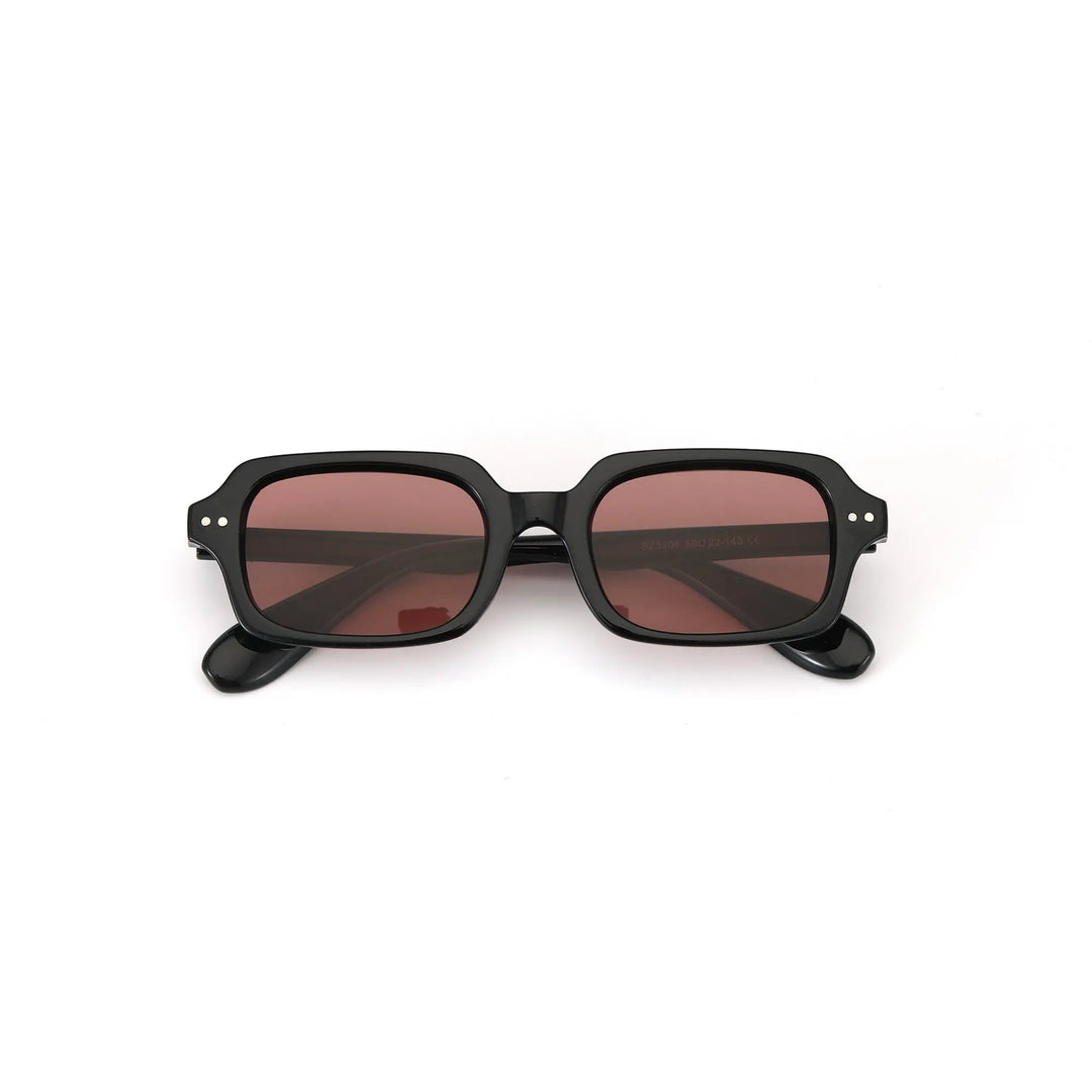 Jade Wink Pink Rectangular Sunglasses | Salty