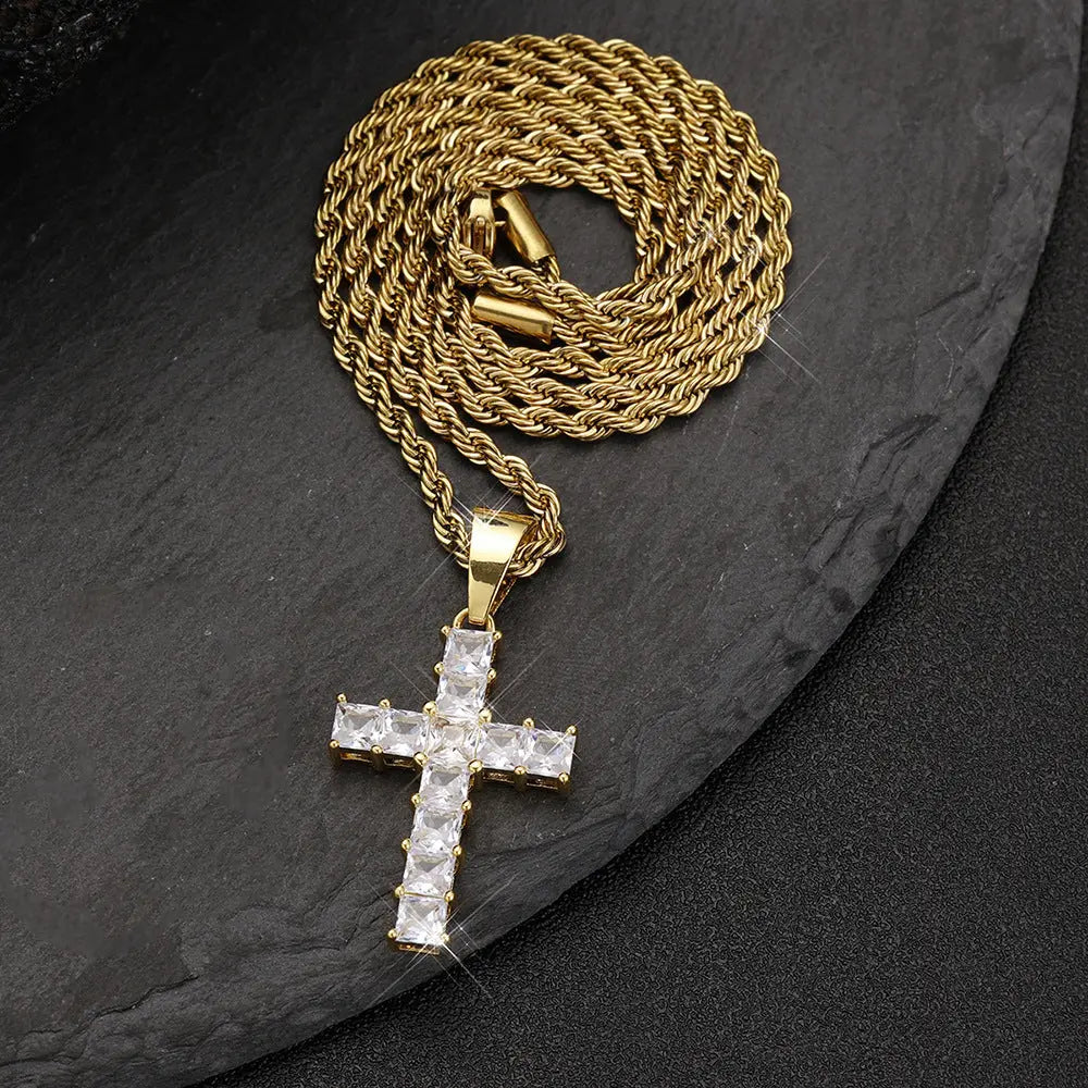 James The Great Cross Chain - Golden - Salty Accessories