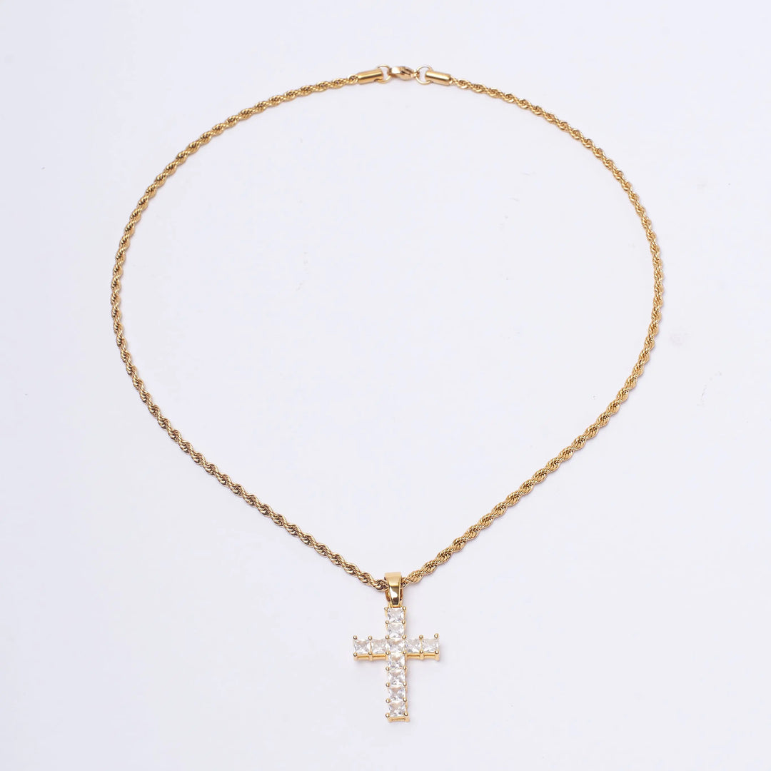 James The Great Cross Chain - Golden - Salty Accessories
