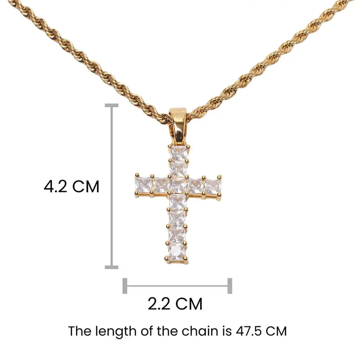 James The Great Cross Chain - Golden - Salty Accessories