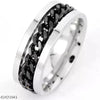 Jared Black Chain Ring - Salty Accessories