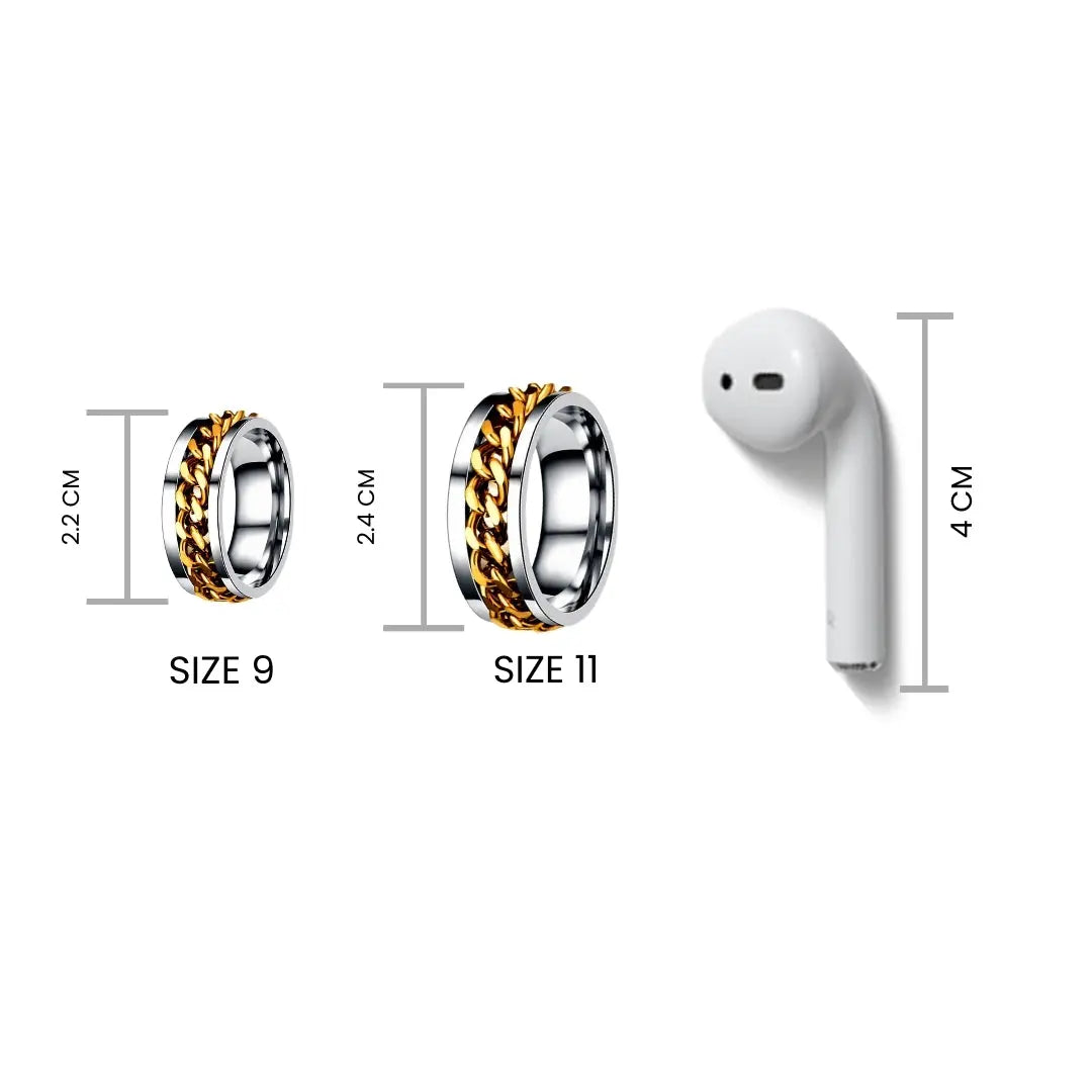 Jared Golden Chain Ring