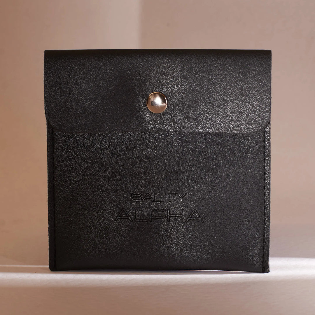 Jewellery Storage Micro Fiber Pouch Black - Salty Accessories