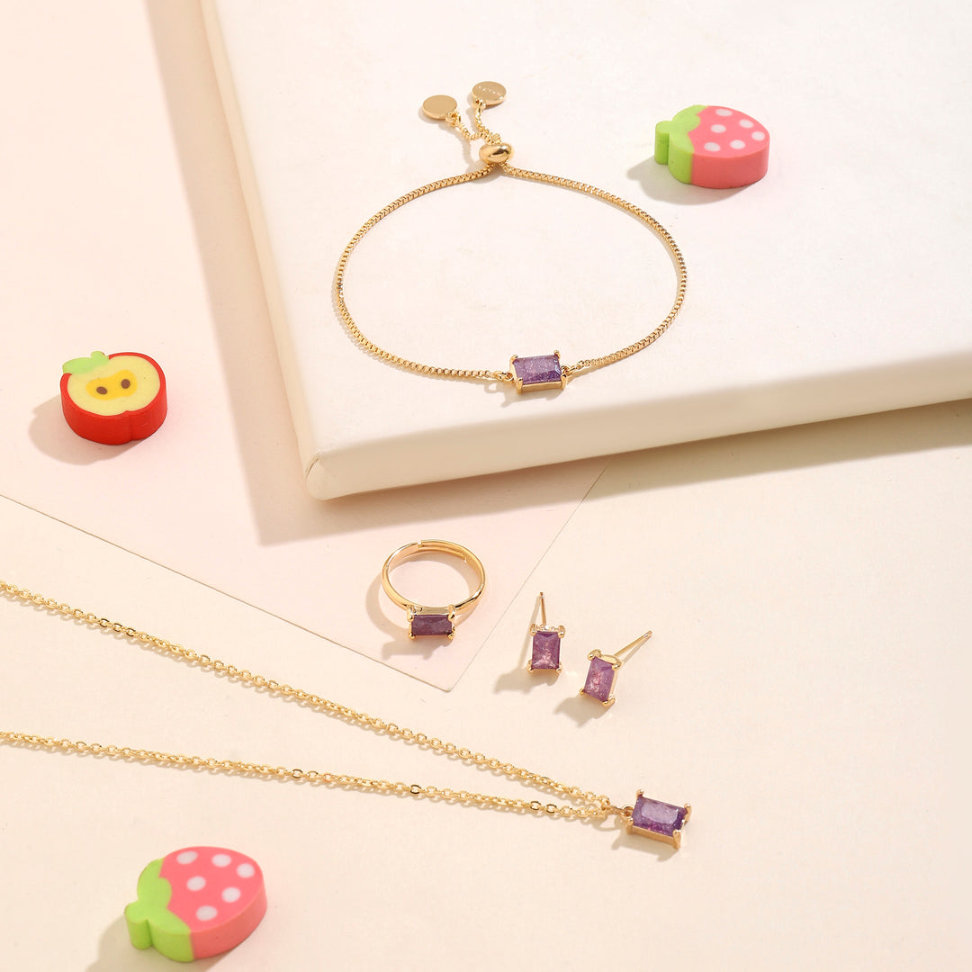 Royal Purple jewellery Set for Kids - Salty Accessories