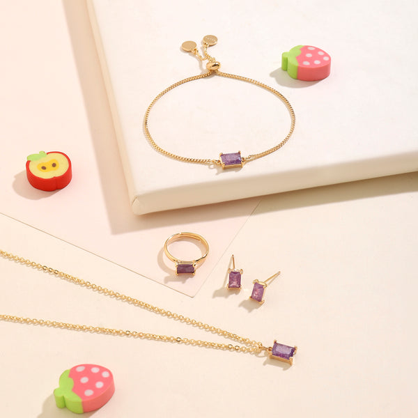 Royal Purple jewellery Set for Kids