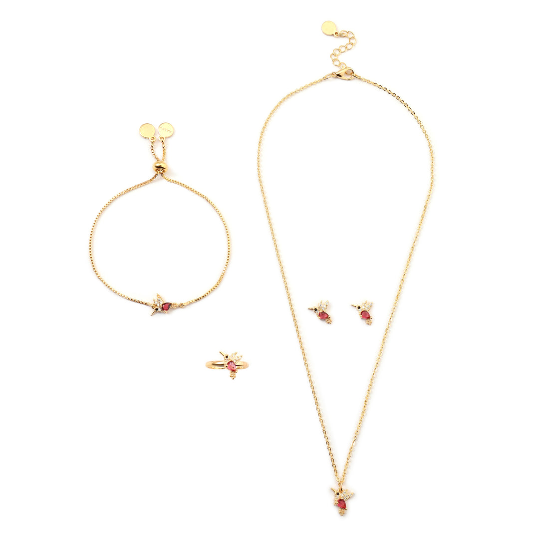 Red Falcon Jewellery Set for Kids - Salty Accessories