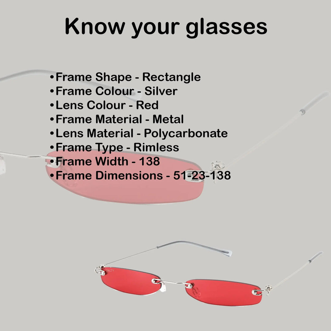 Kartik Aaryan Micro Sunglasses-Red | Salty