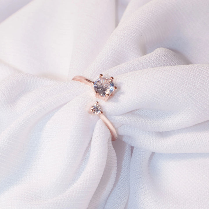 Kim's Round Cut Dual Ring - Salty Accessories
