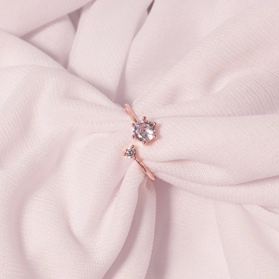 Kim's Round Cut Dual Ring - Salty Accessories