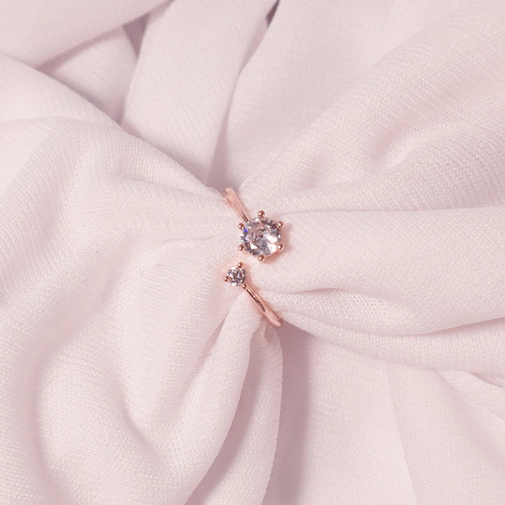 Kim's Round Cut Dual Ring - Salty Accessories