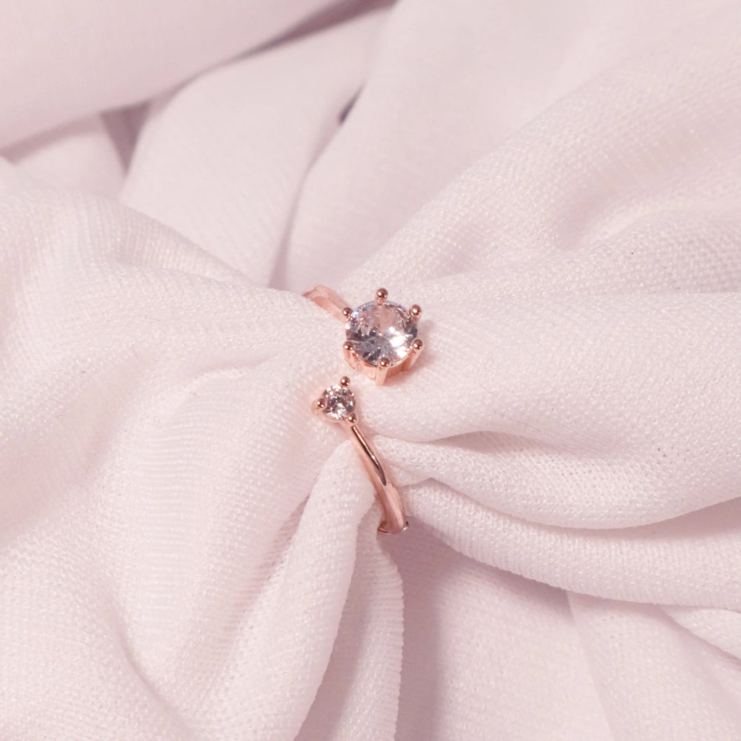 Kim's Round Cut Dual Ring - Salty Accessories