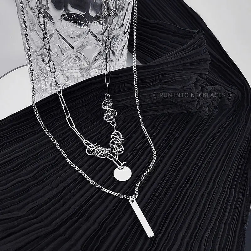 Kinetic Layered Chain Necklace | Salty