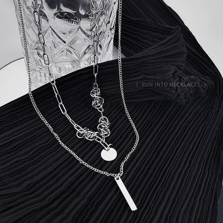 Kinetic Layered Chain Necklace | Salty