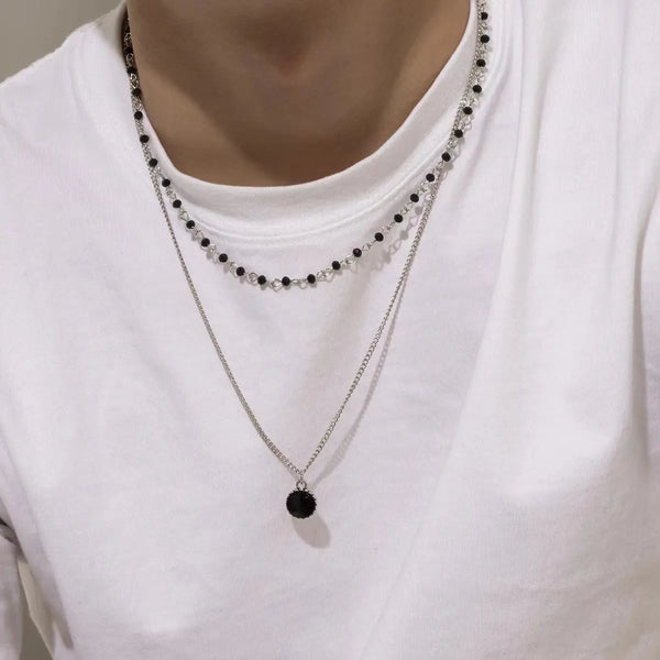 Knight's Elegance Layered Necklace