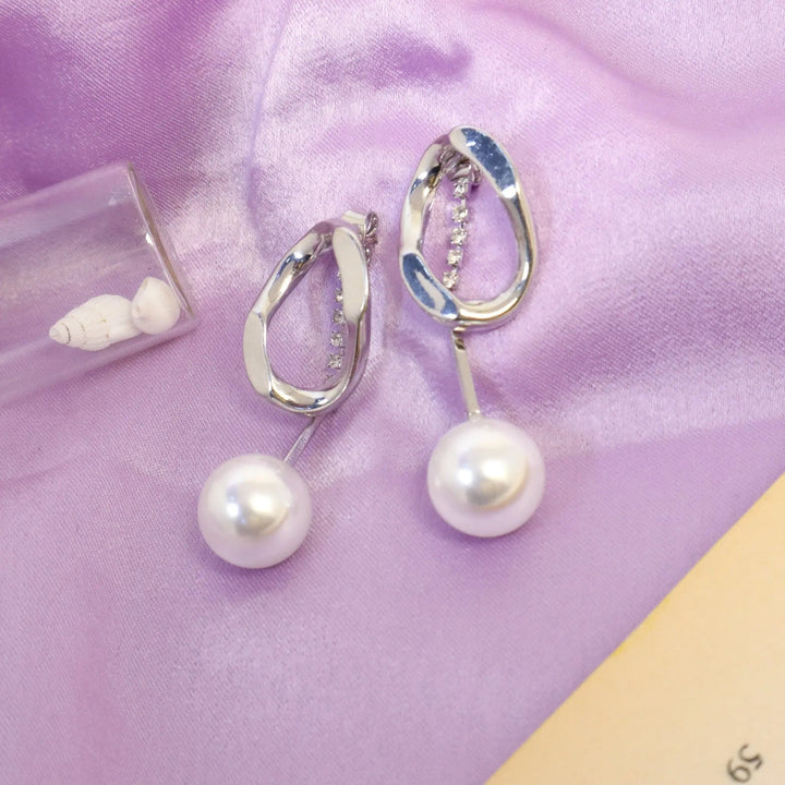 Korean Style Pearl Drop Earrings - Salty Accessories