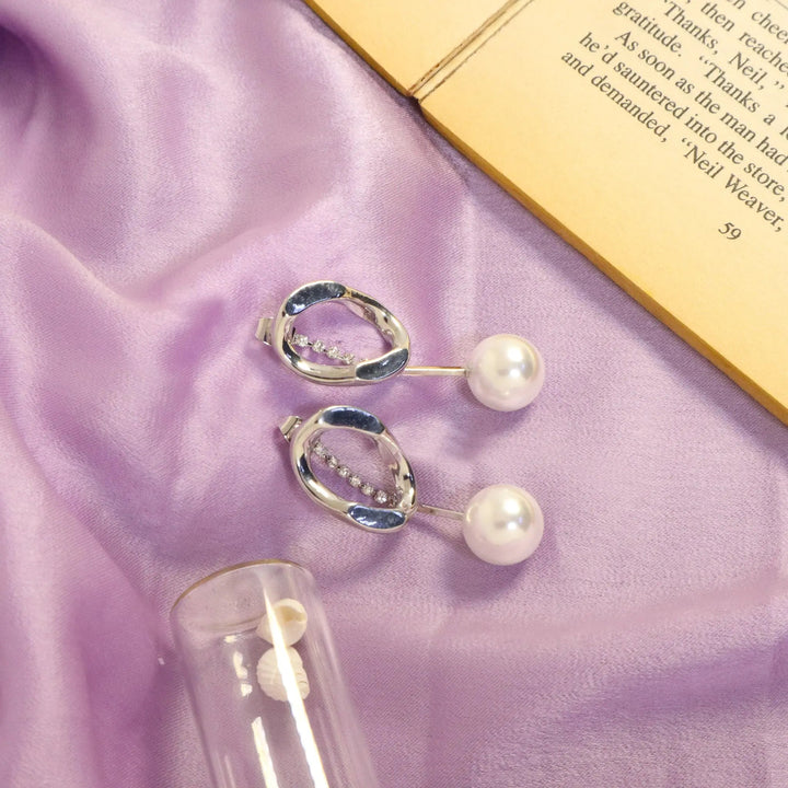 Korean Style Pearl Drop Earrings - Salty Accessories