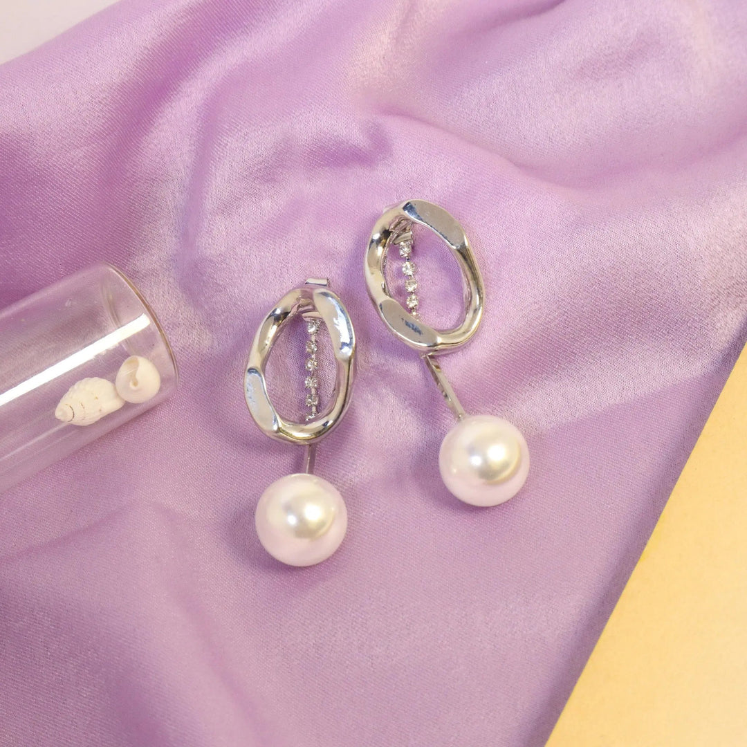 Korean Style Pearl Drop Earrings - Salty Accessories