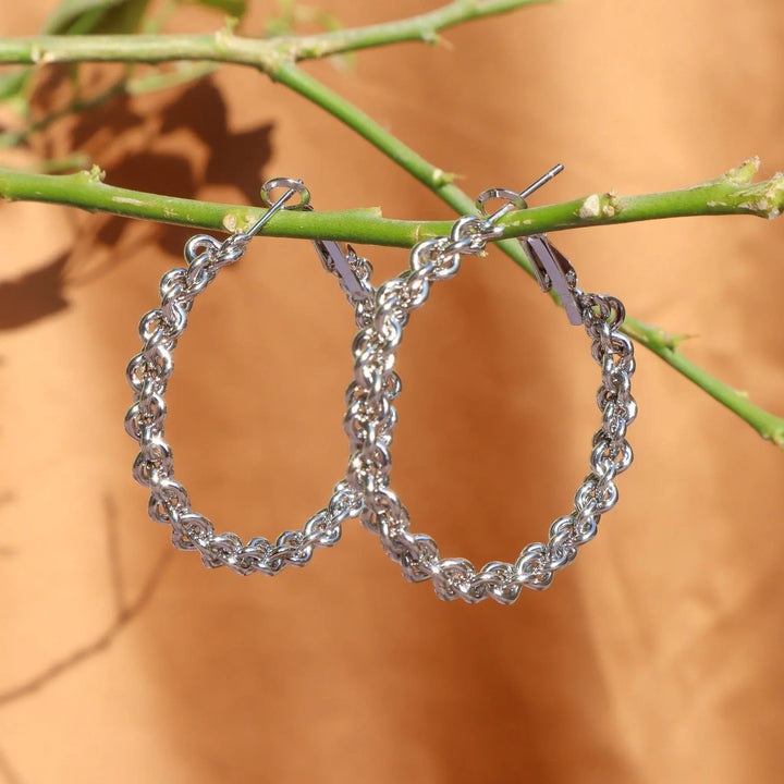 Korean Twisted Hoops