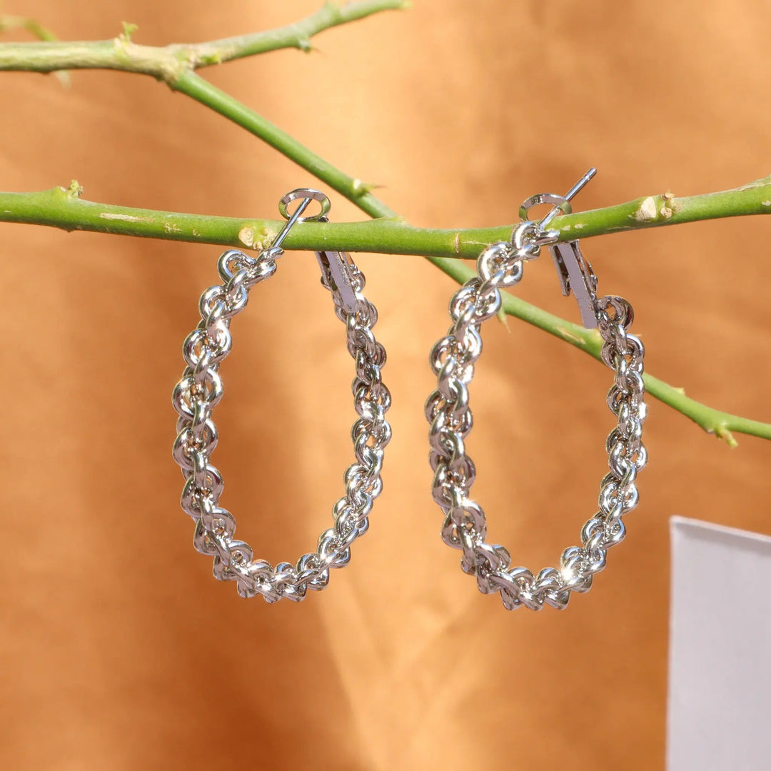 Korean Twisted Hoops