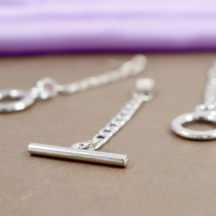 Kpop Metal Chain 2-in-1 Silver Earrings