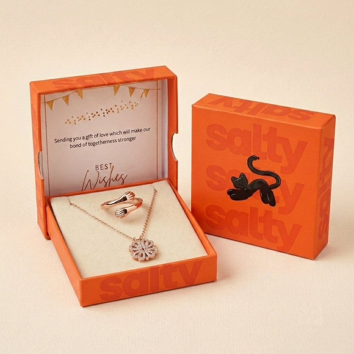 Radiant Rose-Gold Love Box for Her