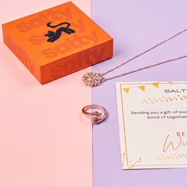 Radiant Rose-Gold Love Box for Her