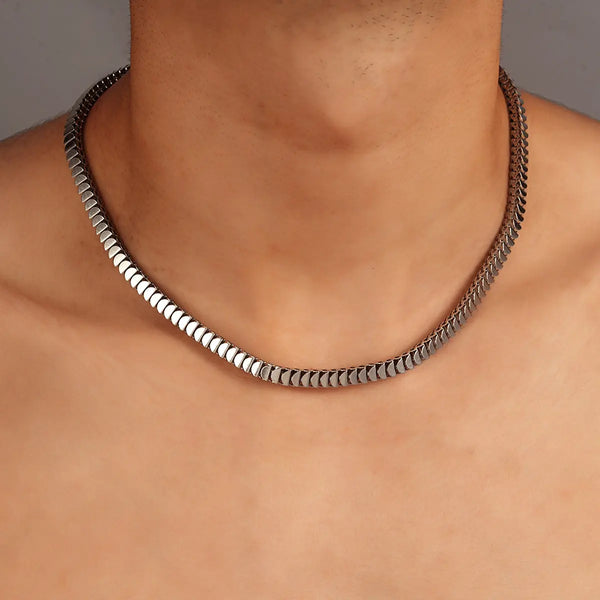 Lamellar Chain Necklace