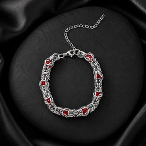 Lantern Weave Bracelet - Red | Salty