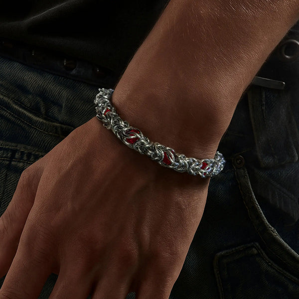 Lantern Weave Bracelet - Red