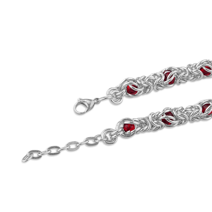 Lantern Weave Bracelet - Red | Salty